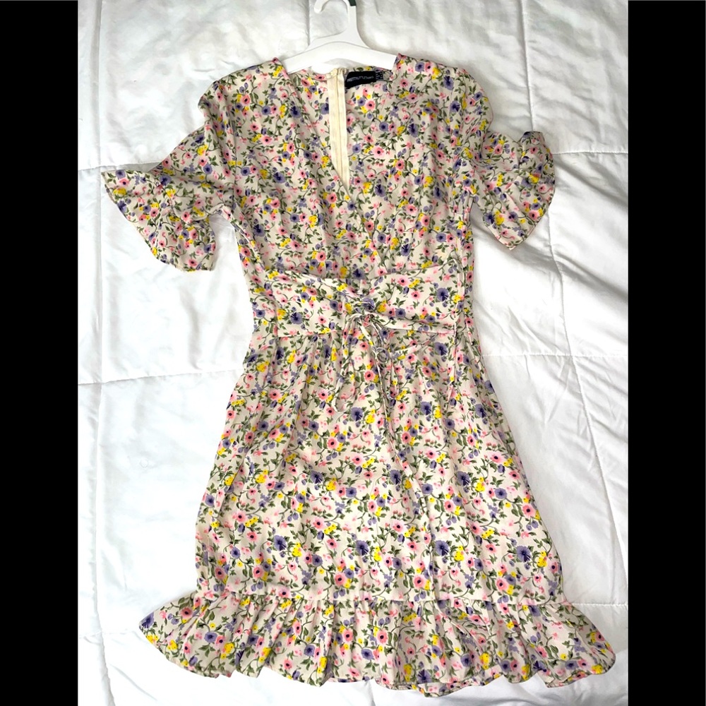 Flowery mini dress